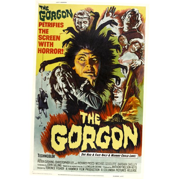 Gorgon The Movie poster Metal Sign 8inx 12in Metal Art Print 8x12 ...