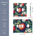 thumbnail image 2 of Yayeee Toggle Light Switch Wall Plate 3-Gang 6.37"x4.48" Decorative Outlet Cover, Blue Apple Pattern, 2 of 7