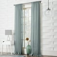 thumbnail image 5 of No. 918 Vida Crushed Texture Semi-Sheer Rod Pocket Curtain Panel, 50"x84", Harbor Blue, 5 of 7