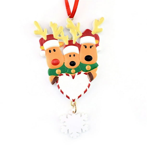 Mini adornos navideños Reno Figuras navideñas Adorno navideño Decoración navideña Festival Presente CACAGOO B