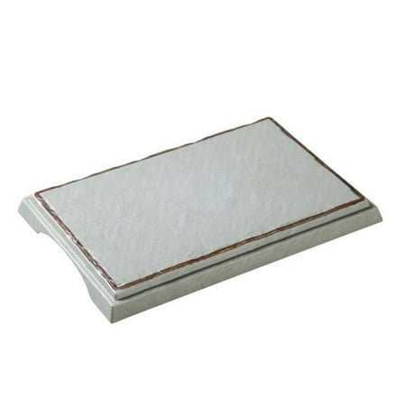 

Yoto Rectangular Display Plate with Foot 11 W X 7 1/4 L X 7/8 H Melamine White