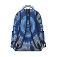 thumbnail image 3 of Blue and White Tie Dye Pattern Backpack for School, Cute School Bag with Adjustable Shoulder Straps and Padded Back, 15.3"x11"x7.1", 3 of 5