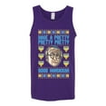 thumbnail image 2 of Wild Bobby, Have a Pretty Pretty Pretty Good Hanukkah Curb Larry, Hanukkah, Men Graphic Tank Top, Purple, XX-Large, 2 of 4