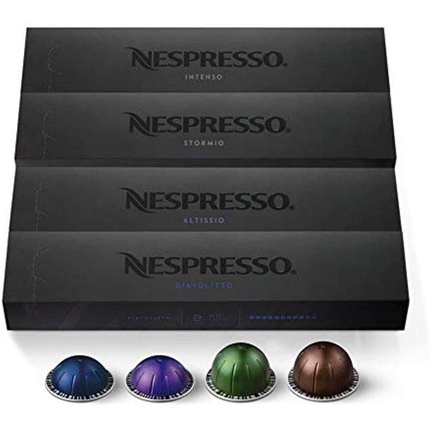 Nespresso Capsules Vertuoline, Dark Assortment Variety Pack, Dark Roast
