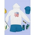 thumbnail image 3 of 4Th July Flag Fireworks Hoodie Juniors -Image by Shutterstock,  x-Large, 3 of 4