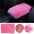 thumbnail image 2 of Soft Furry Plush Polyester Armrest Box Pad Cover Center Pad Accessories Cushion Car Console, 2 of 7