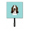 thumbnail image 1 of Basset Hound Bleu à Damier avec Laisse et Porte-Clés, 1 of 1
