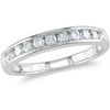 1/2 Carat T.W. Channel-Set Diamond Semi-Eternity Ring in 10kt White Gold