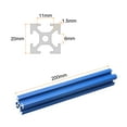 thumbnail image 2 of 2 Pcs t Slot 2020 Aluminum Extrusion Profile 450mm 17.7 inch, European Standard Anodized Black Extrusion Frame, 2 of 6