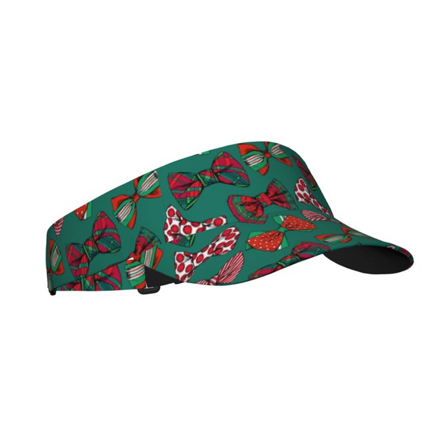 Balery red and green bow tie Gorra deportiva con visera ajustable para mujer y hombre (talla única)