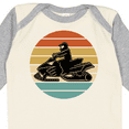thumbnail image 4 of Inktastic Snowmobile Retro Sunset Boys or Girls Long Sleeve Baby Bodysuit, 4 of 5