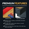 thumbnail image 5 of Hathaway Avenger 9-Foot Shuffleboard for Family Game Rooms with Padded Gutters, Leg Levelers, 8 Pucks and Wax, 5 of 7