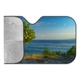 thumbnail image 4 of Awypu Windscreen Sun Visor - Lemon Trees by the Seaside - Size: 51.18*27.59 in/55.12*29.92 in 51.18*27.59 in, 4 of 7
