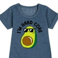 thumbnail image 3 of Instant Message - I'm Hard Core - Avacado Pit Cool - Toddler & Youth Girls Fleece Dress, 3 of 6