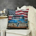 thumbnail image 2 of I'm Not Old I'm Classic Vintage American Car Truck USA Flag Throw Pillow, 2 of 5