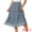 Blue, variant on DARING DIVA Women's Midi Elastic A-Line Ruffle Flowy Skirts Small Blue