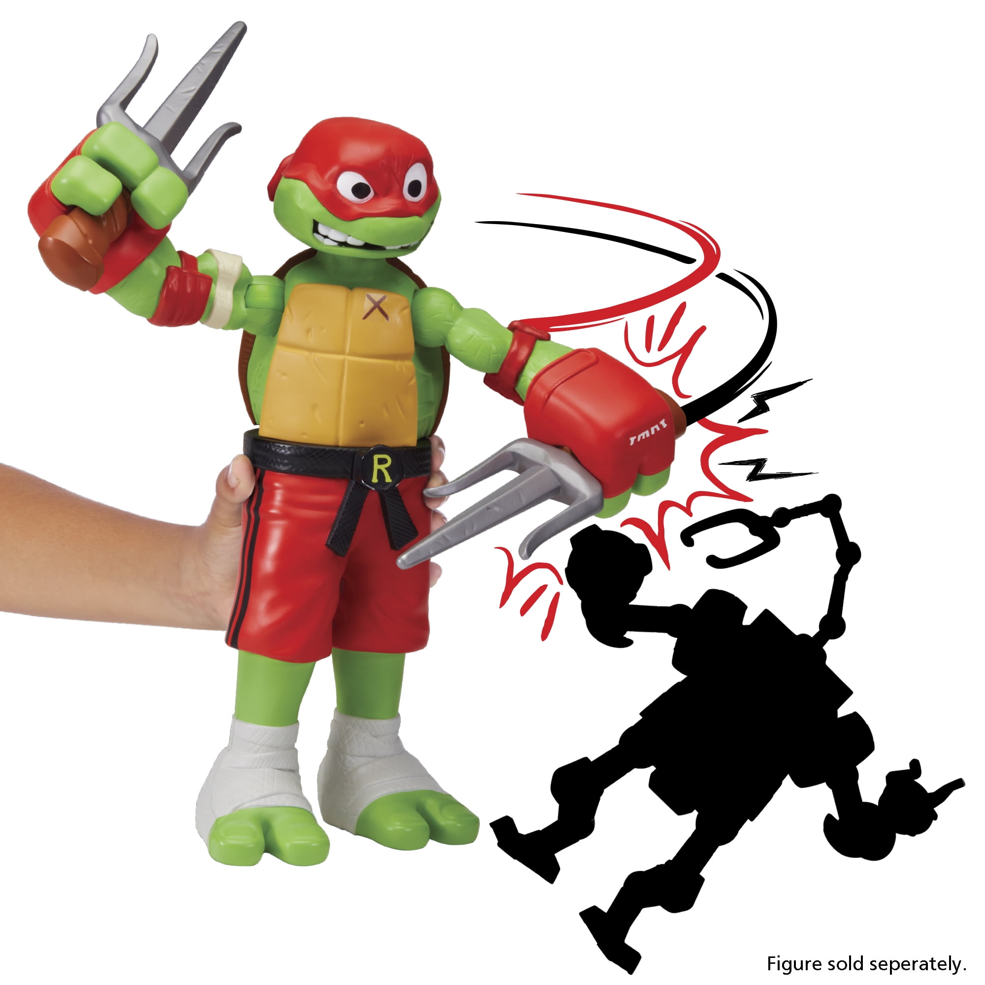Tales of Teenage Mutant Ninja Turtles: Giant Roll N Punch Raphael Figure by Playmates Toys