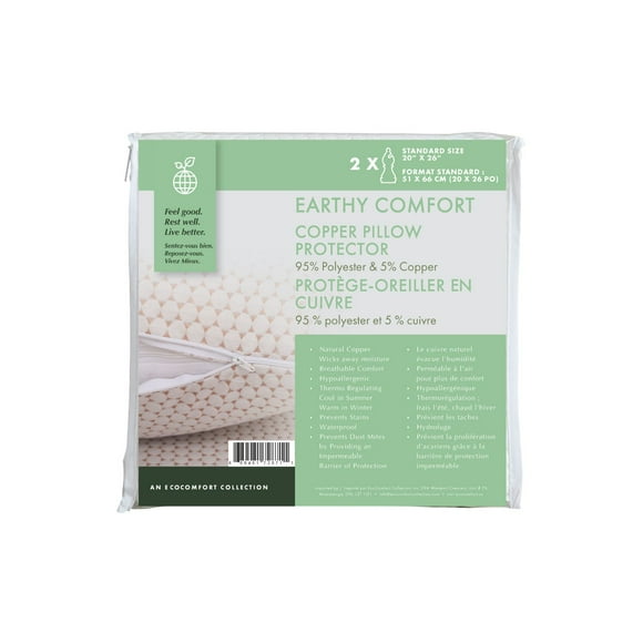 Earthy Comfort Protège-Oreiller en Cuivre - Standard