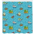 thumbnail image 3 of Ambesonne Plane Shower Curtain, Cartoon Style, 69"Wx70"L, Multicolor, 3 of 3