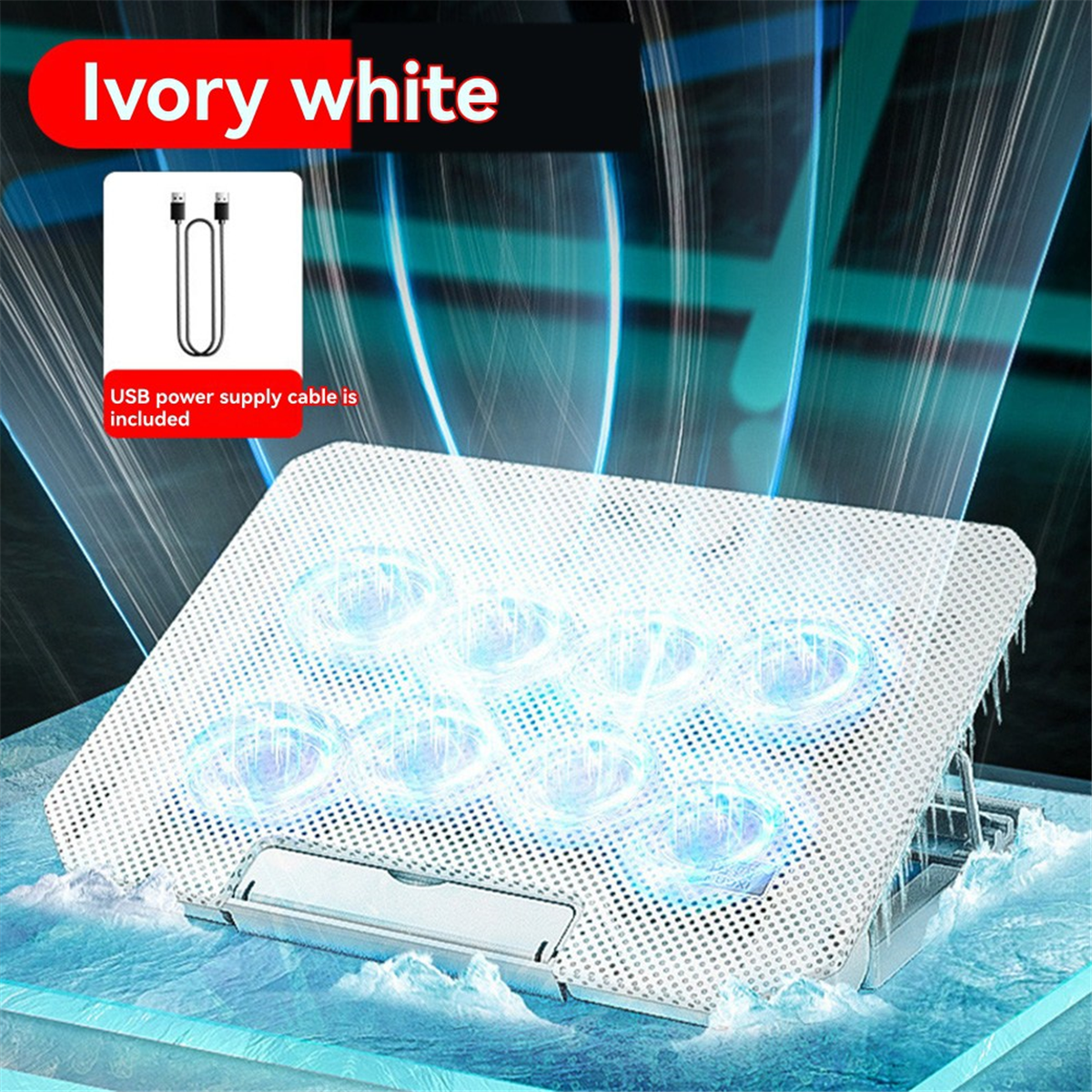 Laptop Cooler Fan Gaming Laptop Cooling Pad with USB Laptop Stand Base for Laptop Cooler Adjustable Angle Wind Speed B,1 * Laptop Cooler Fan