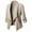 Khaki, variant on Funicet Womens Lightweight Thin 3/4 Sleeve Open Front Blazer Jacket With Plus Size Khaki XL