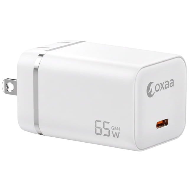 OXAA 65W USB C GaN Wall Charger – Fast Charging Adapter for Laptops, iOS & Android Devices, Compact & Travel-Friendly