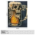 thumbnail image 4 of JEUXUS Cheers Beer Glass Hand Bones Throw Blanket for Couch Bed Sofa Blankets Super Soft Warm Cozy Flannel Throw Blanket, 4 of 6