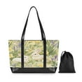 thumbnail image 7 of FORMRS Laptop Tote Bag for Women with 15.6" Computer Compartments Handbag, Yellow Floral Rabbit, 7 of 7