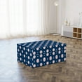 thumbnail image 3 of Sports Foldable Mattress, Baseball Stripes, 74.8" x 35.4", Night Blue Red White, by Ambesonne, 3 of 6