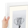 thumbnail image 6 of ArtToFrames 14x17" Matted Picture Frame with 10x13" Single Mat Photo Opening Framed in 1.25" Satin White Frame and 2" Chantilly Mat (FWM-3966-14x17), 6 of 8