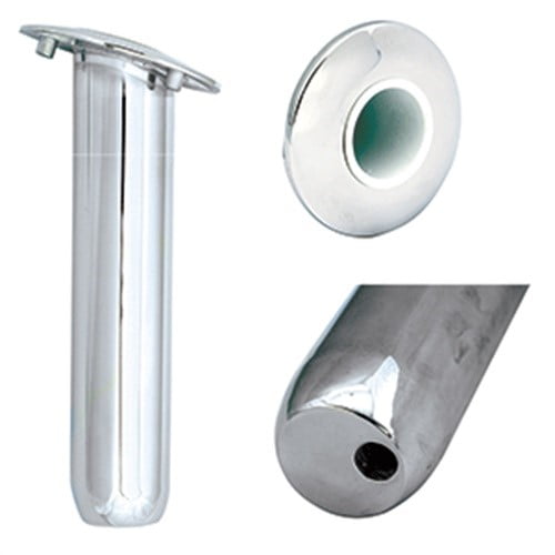 Tigress 18400704 Blind Mount Round Head Closed Base Rod Holder - 30° - 9"