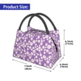 thumbnail image 2 of Fotbe Daisies Flowers Bolsa Térmica Portátil con Estampado, Bolsa de Entrega de Alimentos Aislada, Bolsa Reutilizable de Gran Capacidad para Comidas y Supermercado, 2 of 6