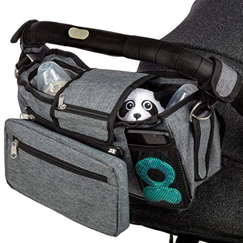 Deluxe Non Slip Baby Stroller Organizer Bag with Insulated Cup Holders, Versatile Stroller Accessory converting into Shoulder Bag, Universal Fit Deluxe Non Slip Baby Stroller Organizer Bag with Insulated Cup Holders, Versatile Stroller Accessory converting into Shoulder Bag, Universal Fit