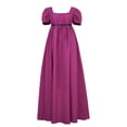 thumbnail image 1 of Vestido HEQU Regency XL para mujer con fajín satinado y volantes Empire, 1 of 9
