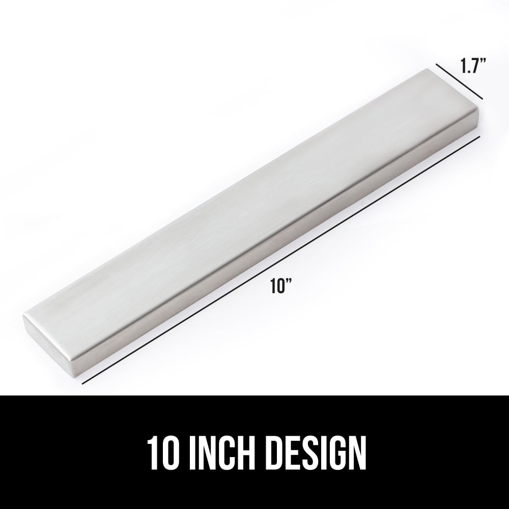 GORILLA GRIP Magnetic Knife Holder, 304 Stainless Steel Wall Mounted Magnet Strip for Knives, 10 Inch
