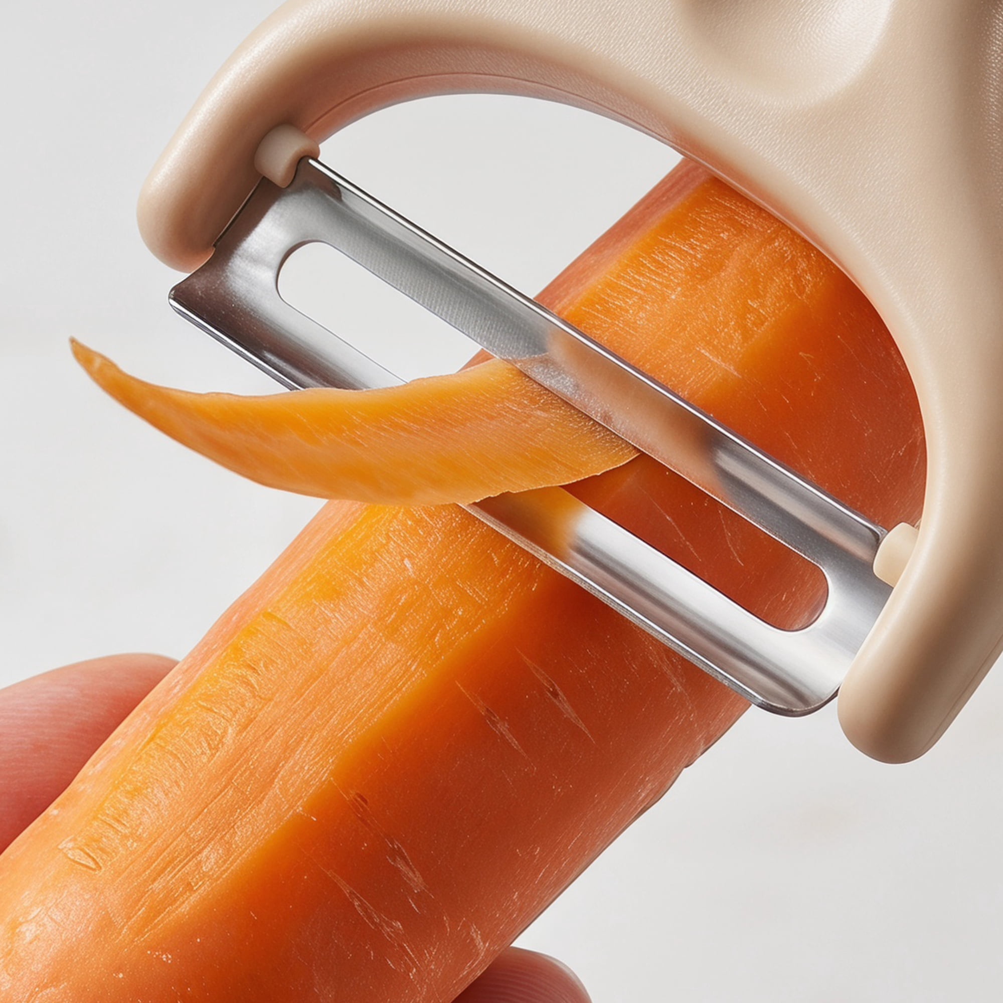 Unique Bargains Plastic Vegetable Peeler with Ergonomic Handle Brown 5.9x2.4x0.6 inch
