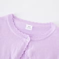 thumbnail image 6 of GYRATEDREAM Little Girls Cardigan Shrug Sweater Long Sleeve Dress Cover Up Button Open Front Shrug Cotton Sweaters 3-10T, 6 of 8