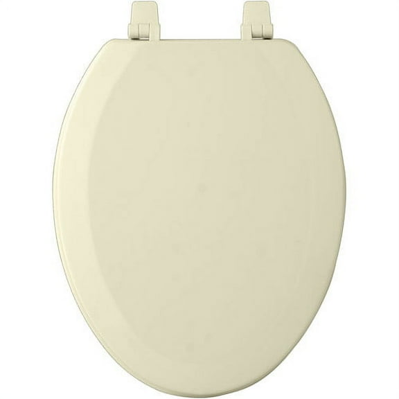 Achim Fantasia 19" Elongated Wood Toilet Seat, Elongated, Off White