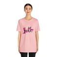 thumbnail image 4 of Faith To Fight And Win Against Breast Cancer Unisex Short Sleeve T-shirts, 4 of 12