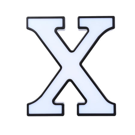 

Led Light Clearance! Kiteke Creative Led Letter Lights Night Light Plastic English Letters Light Lamp Decor X Letter Light (Without Battery)