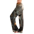 thumbnail image 3 of Zorvxlyn Halloween Women's Pajama Pants Ghost Pumpkin Spider Web Graphic Women Pajama Bottoms Drawstring Elastic Waist Lounge Pants for Women, 3 of 6
