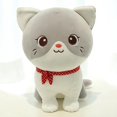 thumbnail image 2 of Poupée en Peluche Chaton Mignon Jouet en Tissu Chat Câlin (Gris), 2 of 5