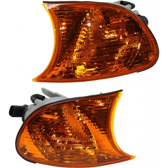CarLights360: For 2000 BMW 328Ci Turn Signal / Parking Light Assembly Driver and Passenger Side Pair Amber Lens | BM2520106 BM2521106 (Vehicle Trim: Coupe)