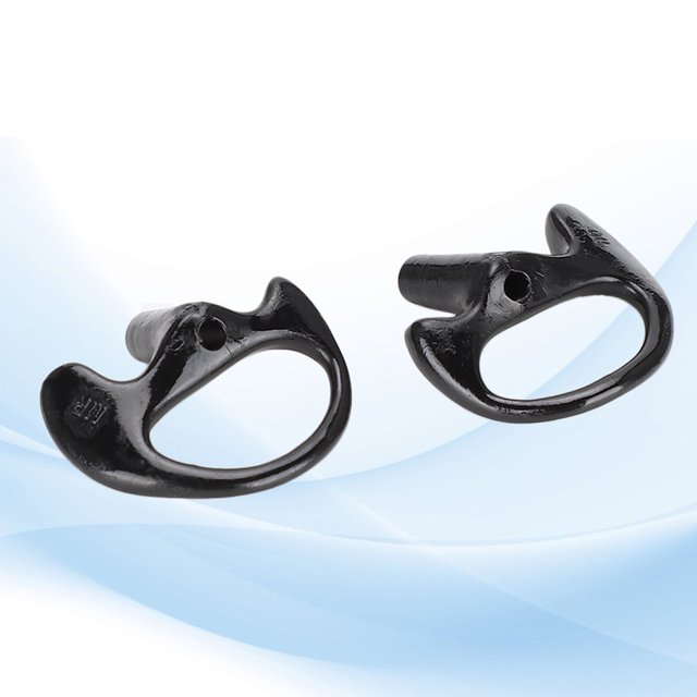 Soft Soft Comfortable Black Silica Gel Ear Mould Replacement for Most Coil Tube Audio Kits