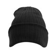 thumbnail image 2 of Top Headwear Cable Knit Long Winter Beanie - Dark Grey, 2 of 2