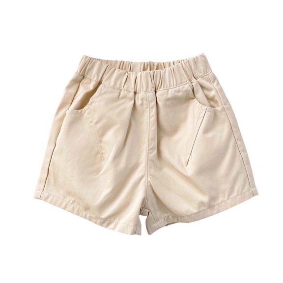 Girls Elastic Waist Shorts Lightweight Summer Shorts with Pockets Breathable Comfy Going out Casual Bottoms