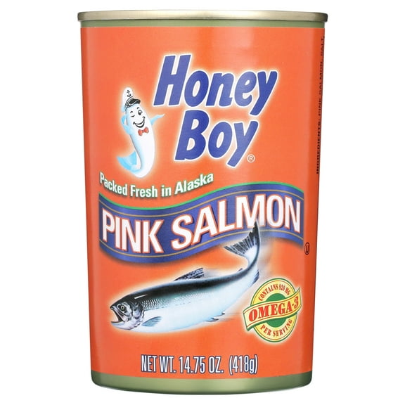 Honey Boy Pink Salmon, 14.75 oz