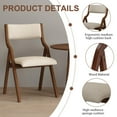 thumbnail image 3 of EBQOSK 2PC Upholstered Folding Dining Chair, Space Saving, Easy To Carry, Dining Room Taupe, 3 of 7