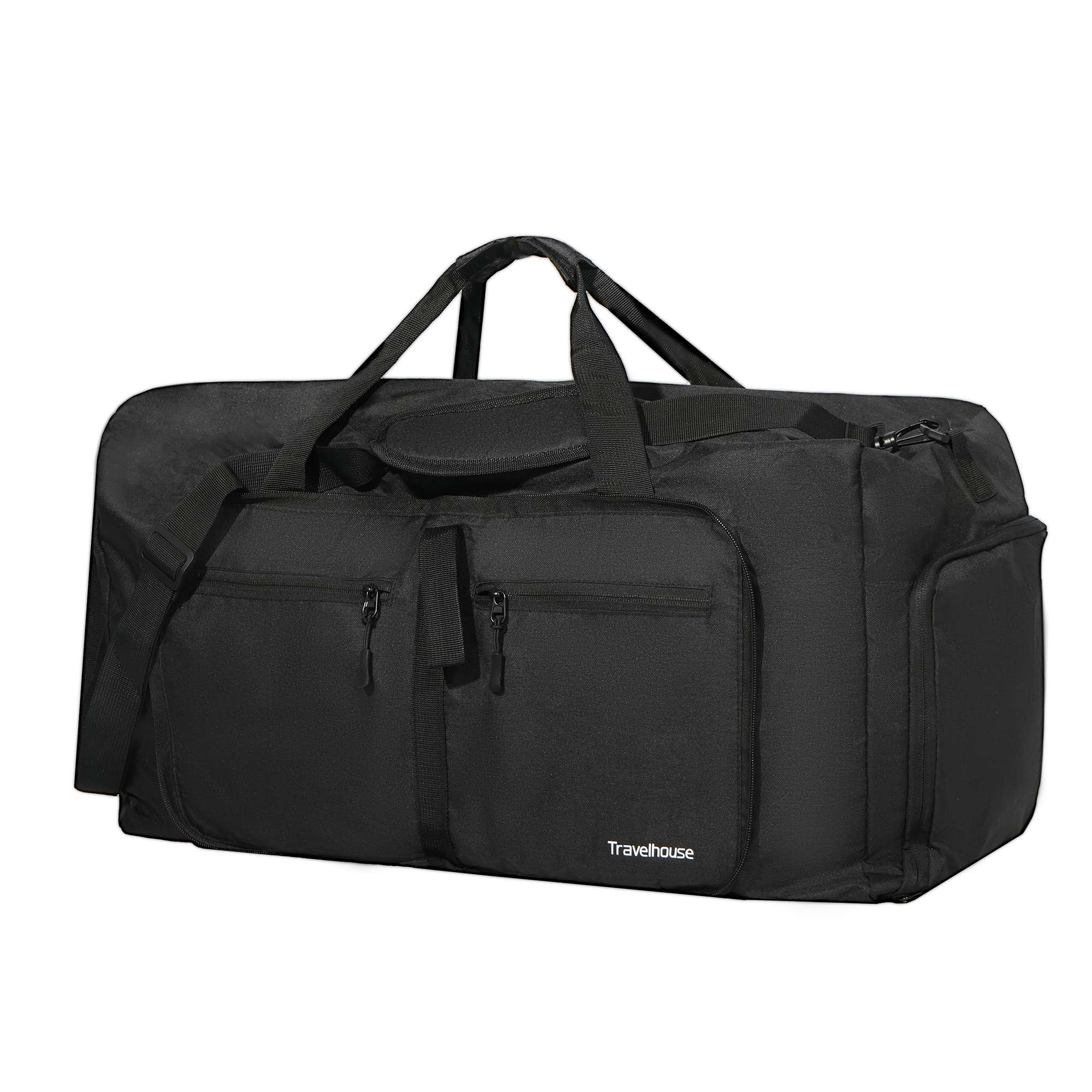Travelhouse 50L Foldable Travel Duffle Bag with Shoe Compartment photo 6