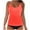 10-Watermelon Red, variant on Women's Sleeveless Solid Bikini Swimsuit Push-Up Padded Swimwear Swimsuit Blouse Sets